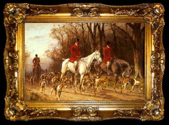 framed  unknow artist Classical hunting fox, Equestrian and Beautiful Horses, 205., ta009-2